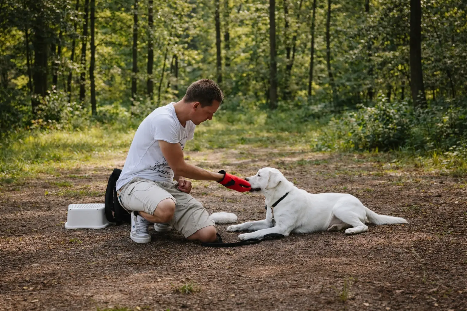 Actieve sport- en spelles met hond